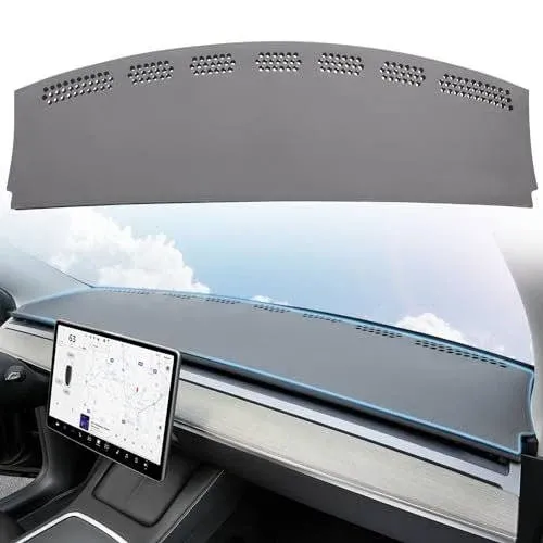 BERKSYDE Full-Cover Dashboard Cover for Tesla Model Y 3 PU Dash Compatible with ...