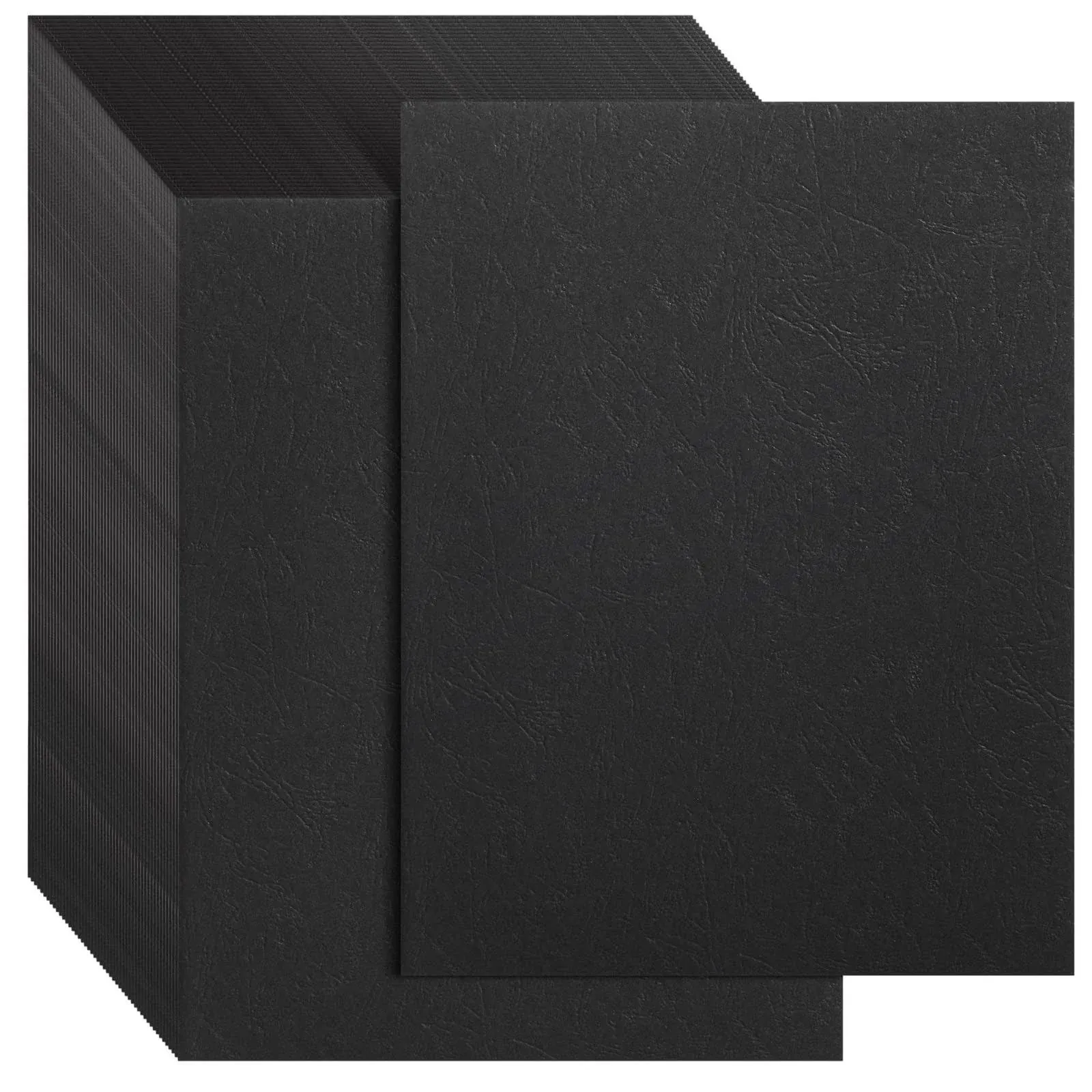 100-Pack Black 13 Mil Presentation Binding Covers and Backs