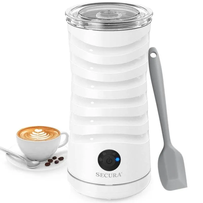 Secura Electric Milk Frother, Automatic Milk Steamer, 4-in-1 Hot & Cold Foam Maker-8.4oz/240ml Milk Warmer for Latte, Cappuccinos, Macchiato with Sili