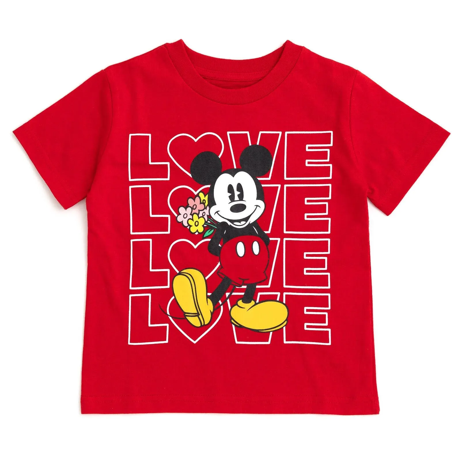 Disney Mickey Mouse Valentines Day Little Boys T-Shirt Love 6