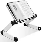 Multi Angle Adjustable Book Holder Tray with Page Paper Clips Ergonomic Book Stand Laptop Stand Bookstands