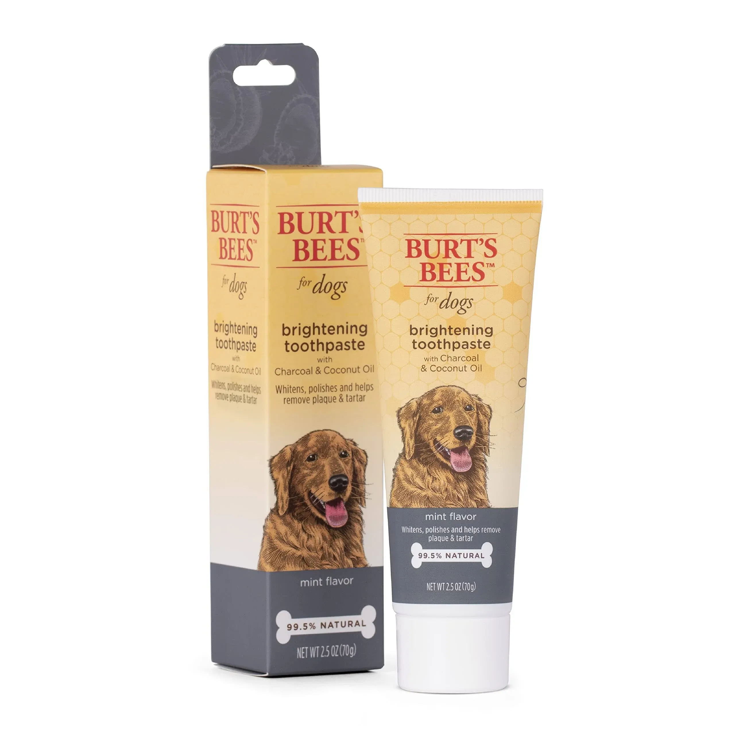 Burt's Bees Charcoal & Coconut Oil Brightening Toothpaste for Dogs