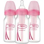 Dr. Brown's Options 4 oz Narrow Pink Bottles, 3-Pack