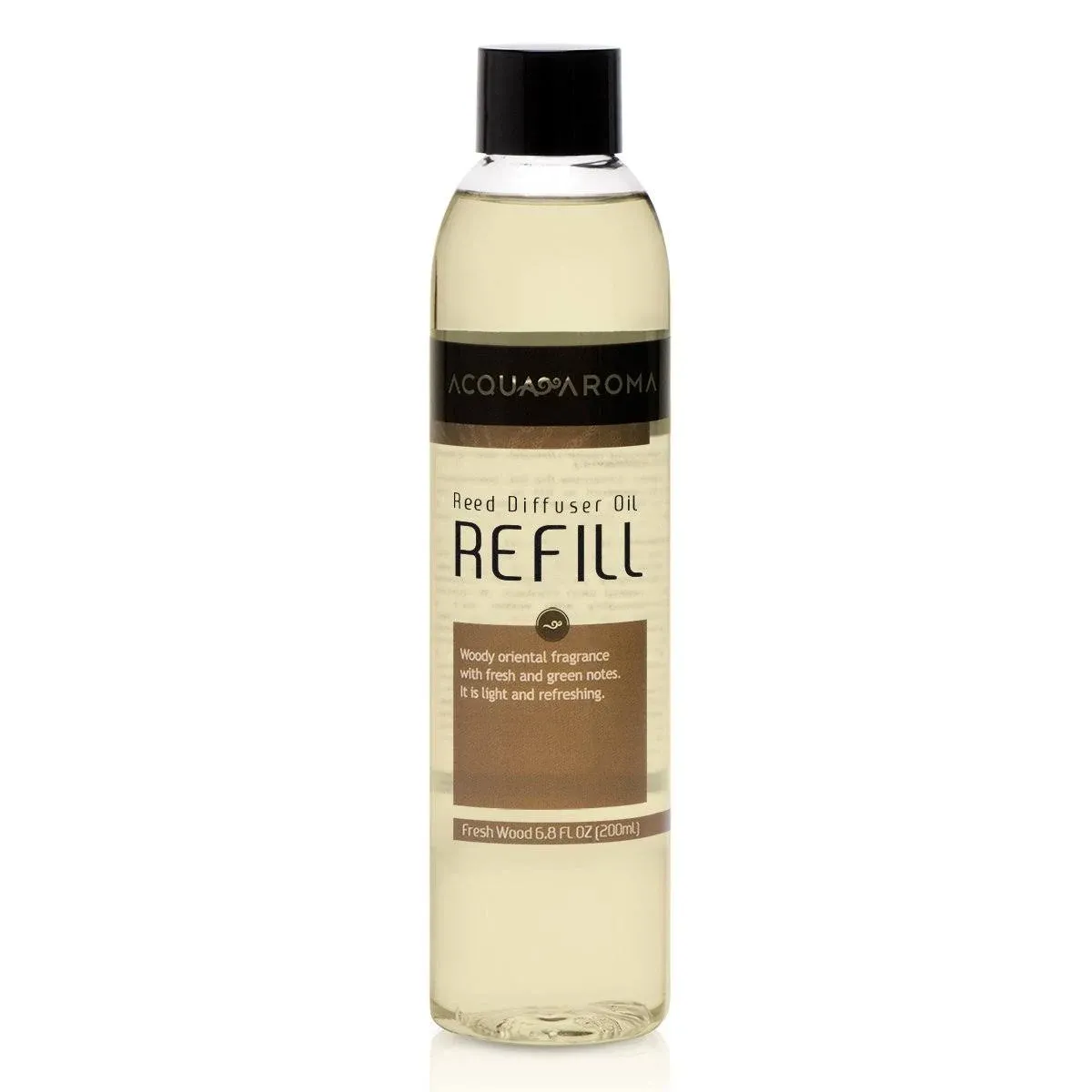 Acqua Aroma Fresh Wood Reed Diffuser Oil Refill 6.8 fl oz (200ml) Contains ...