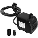 SongLong Submersible Pump 200GPH (800 L/H 15W) Ultra Quiet with Dry Burning P...