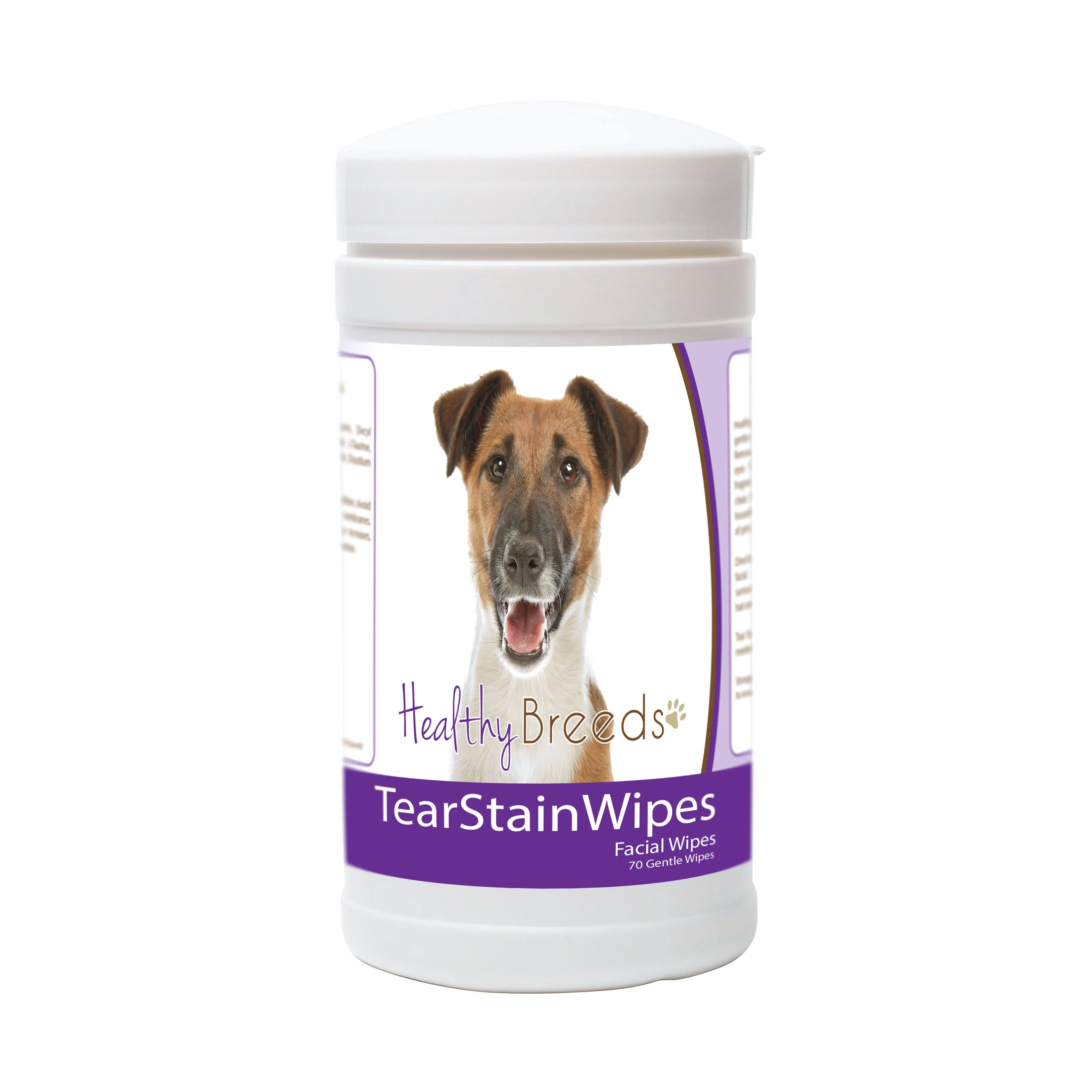 Healthy Breeds Smooth Fox Terrier Tear Stain Wipes 70 Count