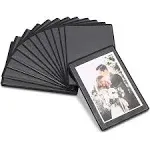 Juvale 15 Pack 4x6 Black Magnetic Picture Frames for Refrigerator with Clear Cover