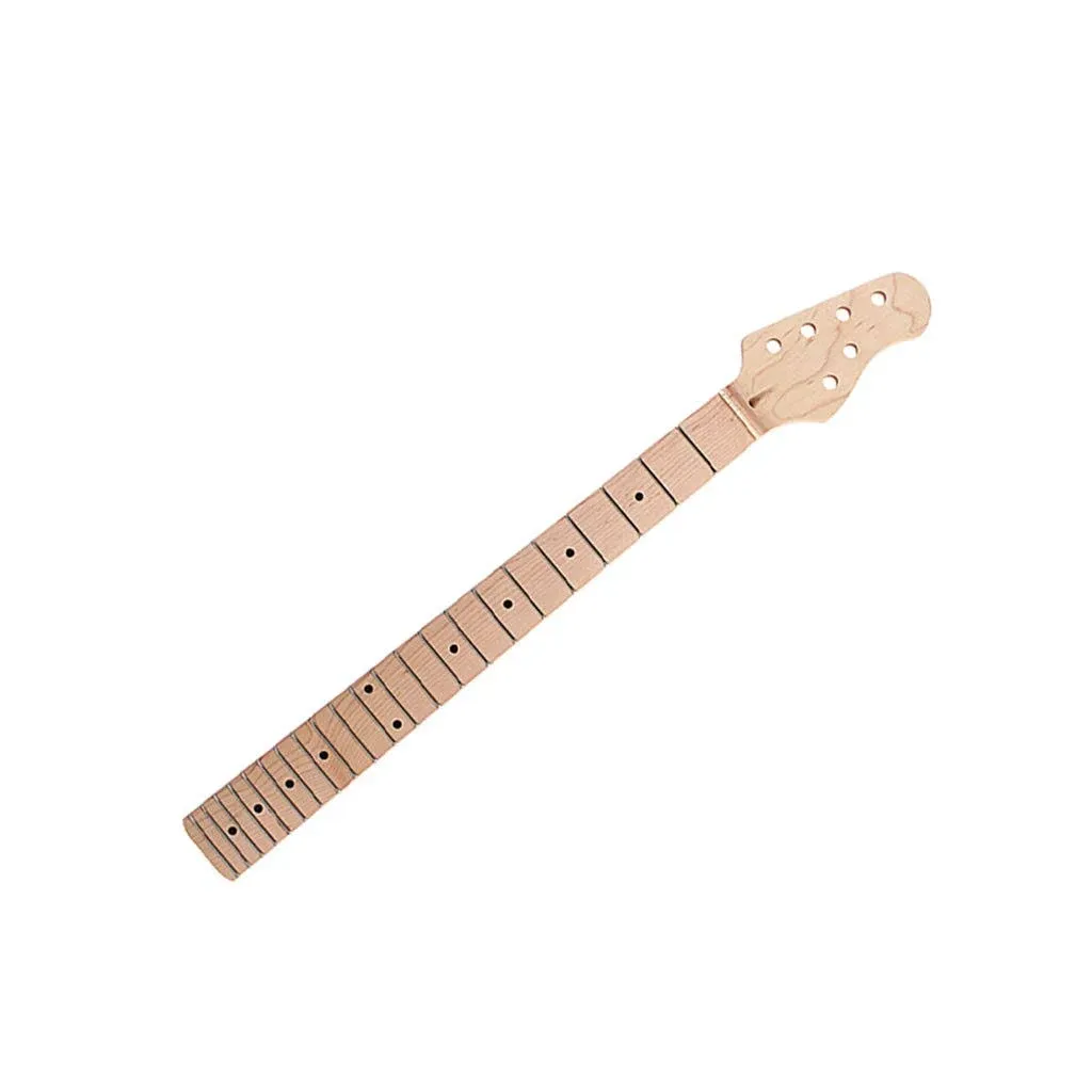 Alnicov Electric Guitar Neck,Maple 22 Frets Fingerboard Compatible 4x2 Headstock for ST Guitar Parts Replacement