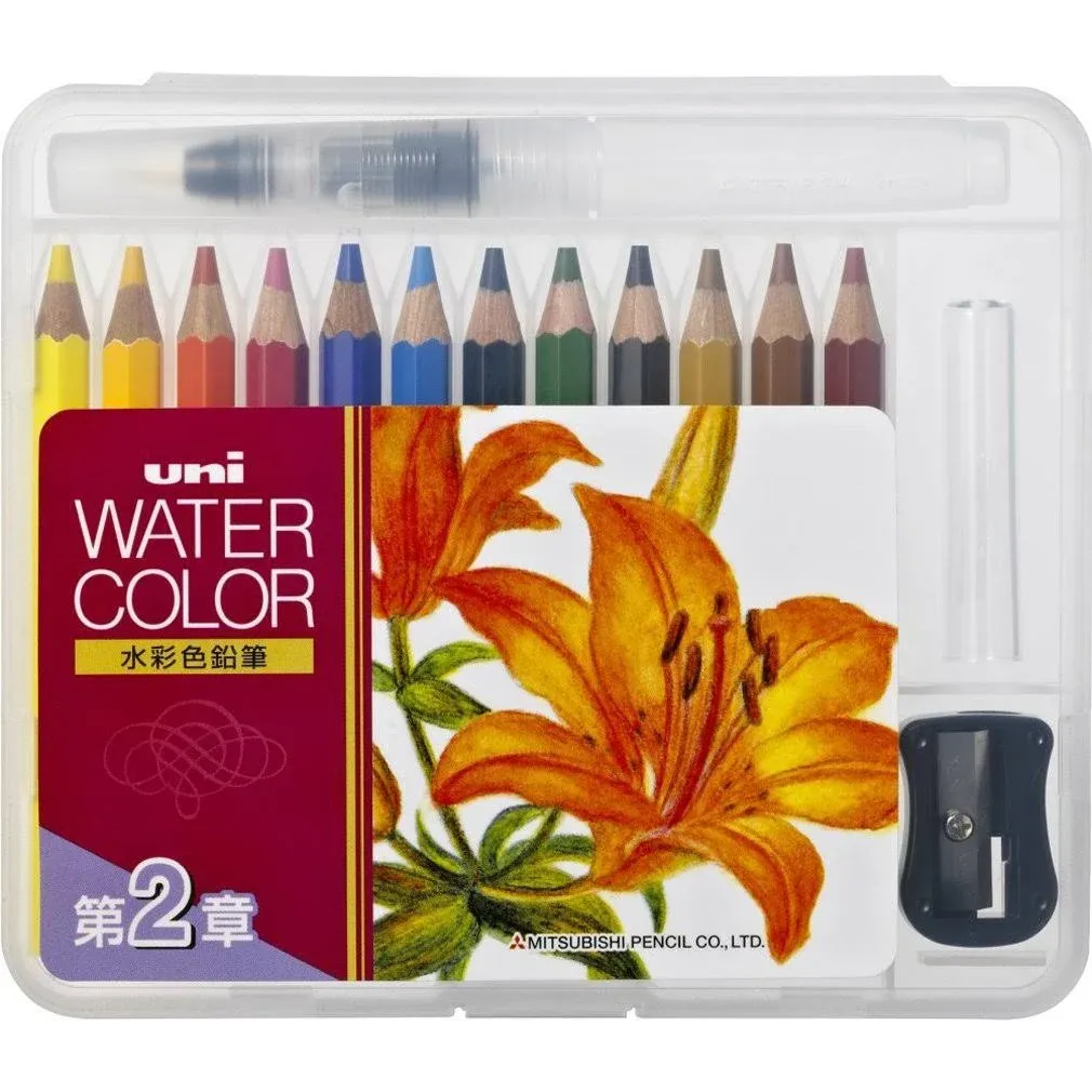 Uni Mitsubishi Pencil Water color compact color 12 Chapter 1 UWCNCS12C1 japan i