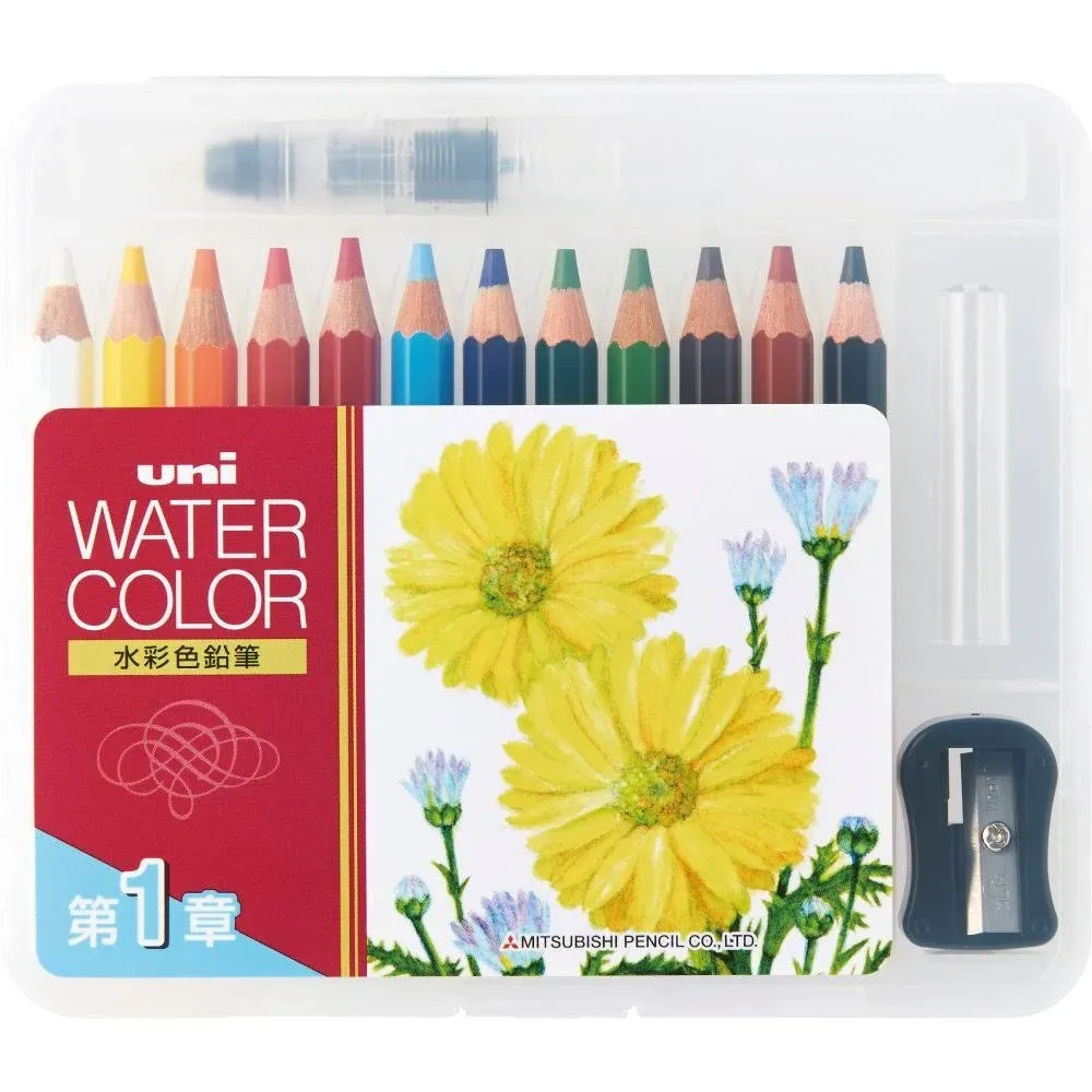 Uni Mitsubishi Pencil Water color compact color 12 Chapter 1 UWCNCS12C1 japan i