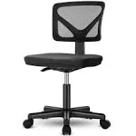 Jhk Home Office Mesh Ergonomic Computer Desk, Armrest Small Mid Back Executive Task Chair with Lumbar Support and Swivel Rolling