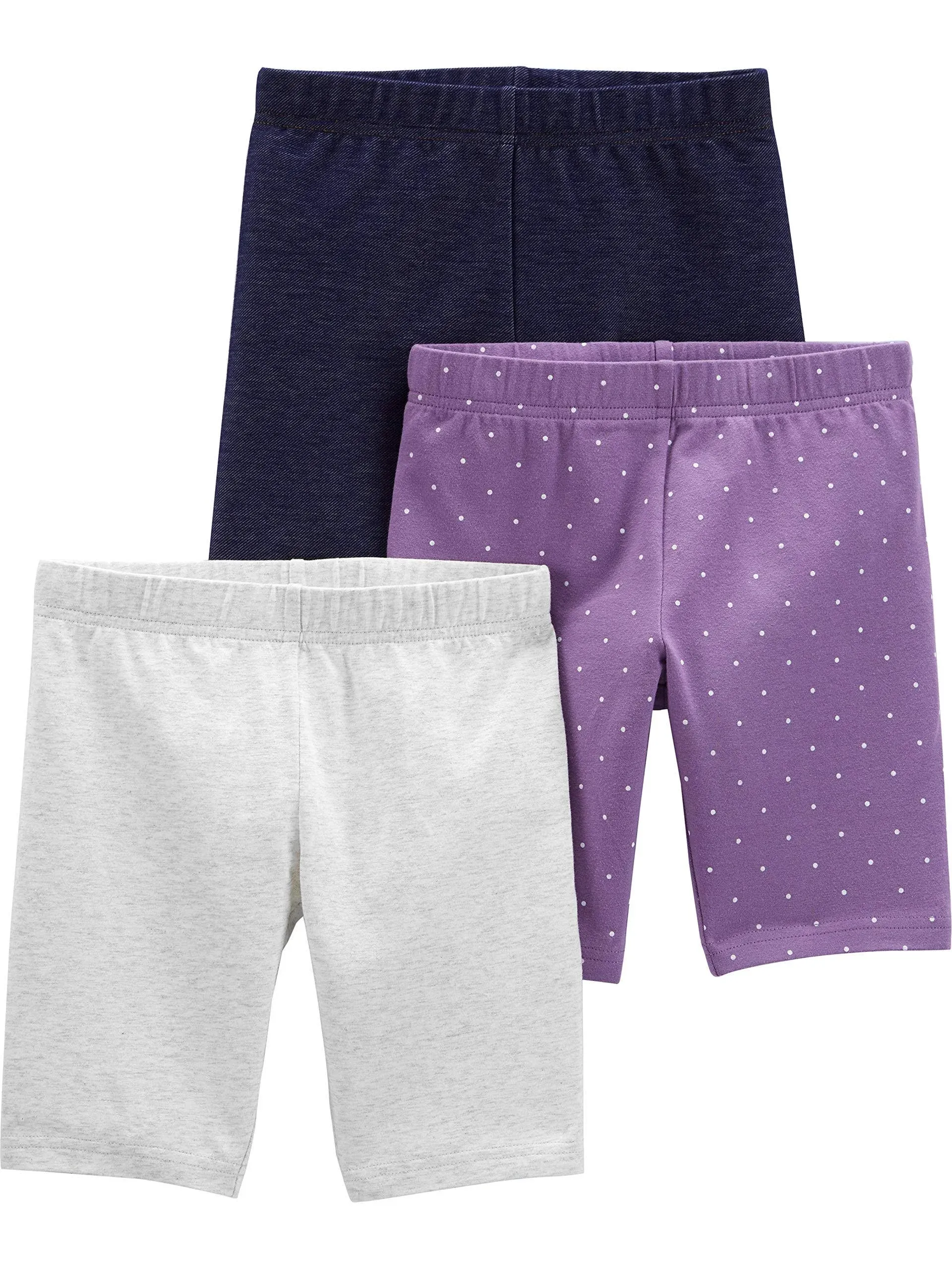 Simple Joys by Carter's Babies, Toddlers, and Girls' Bike Shorts, Pack of 3