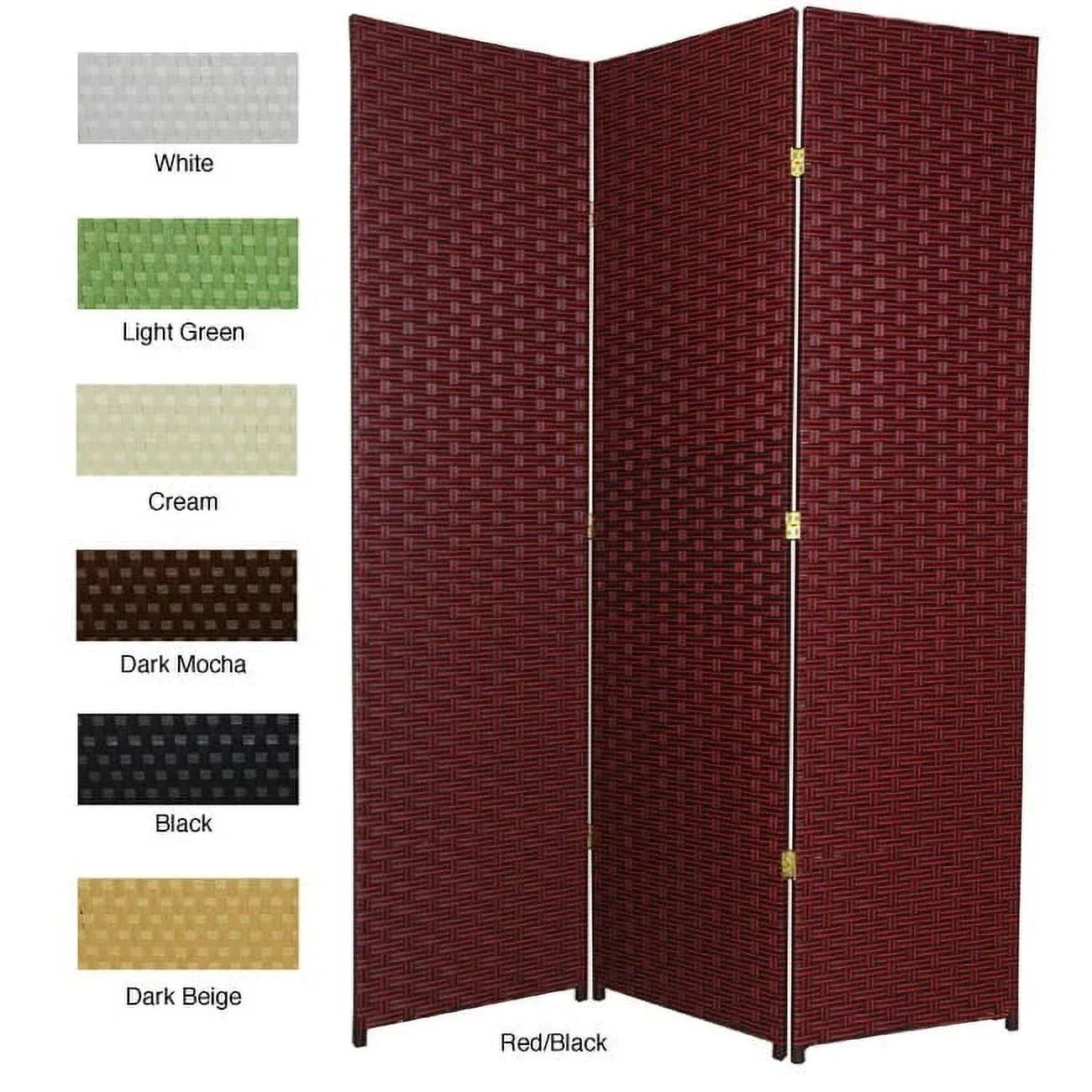 Oriental Furniture 6 ft Tall Woven Fiber Room Divider