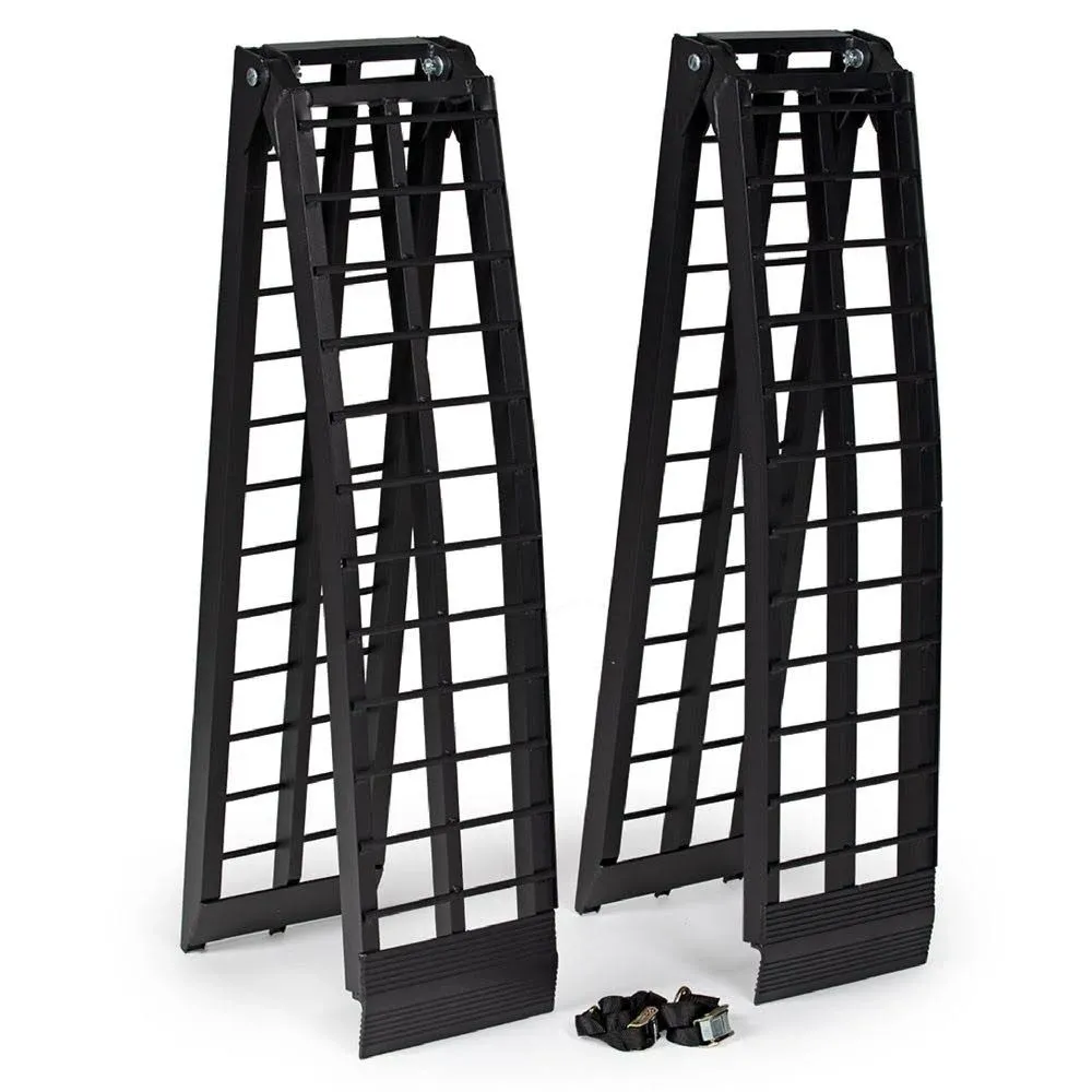 Titan Ramps 8' Arched ATV Loading Ramps - 1,200 lb. Capacity, Black