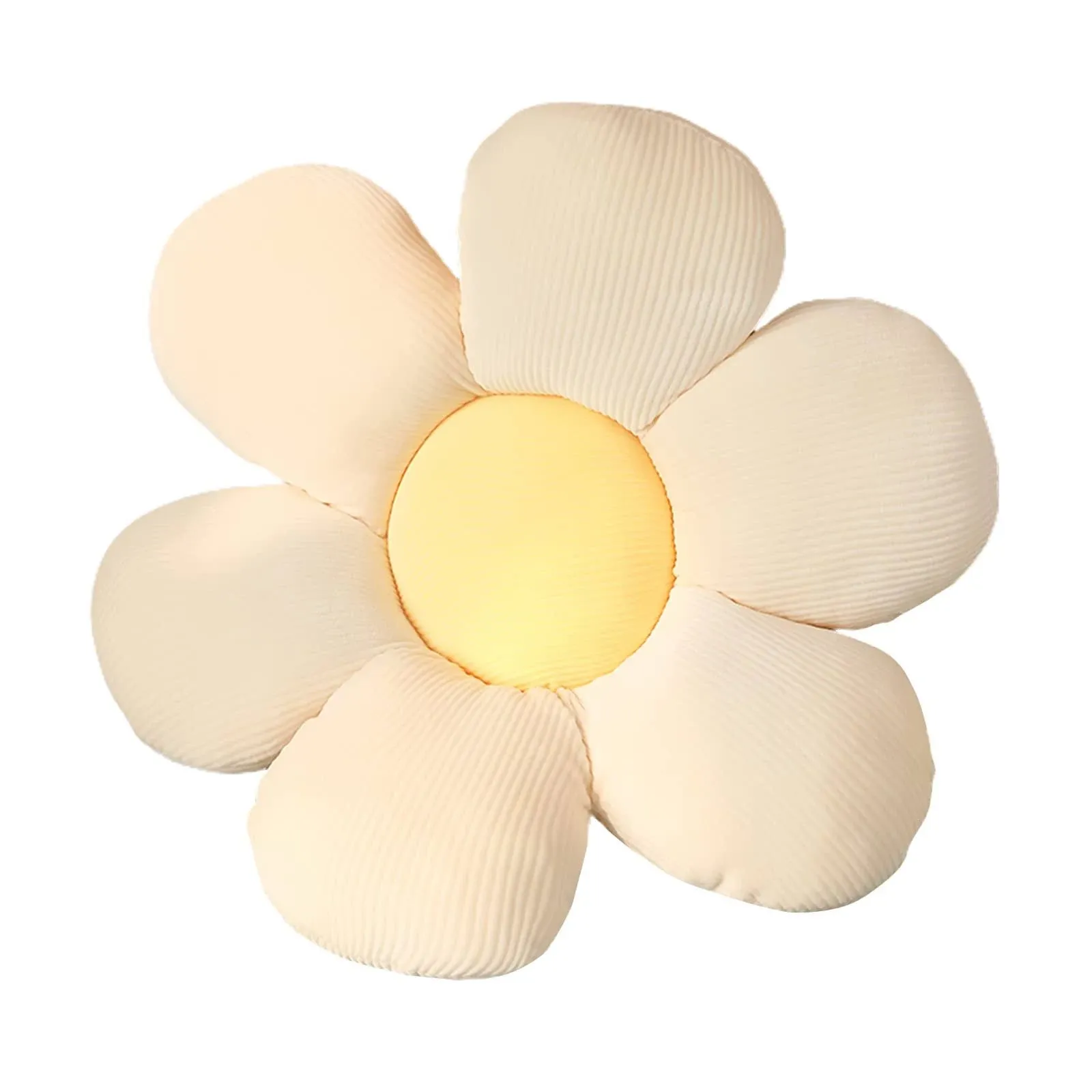 SLDHFE Daisy Flower Shaped Plush Pillow Cushion, Flower Shaped Floor Throw ...