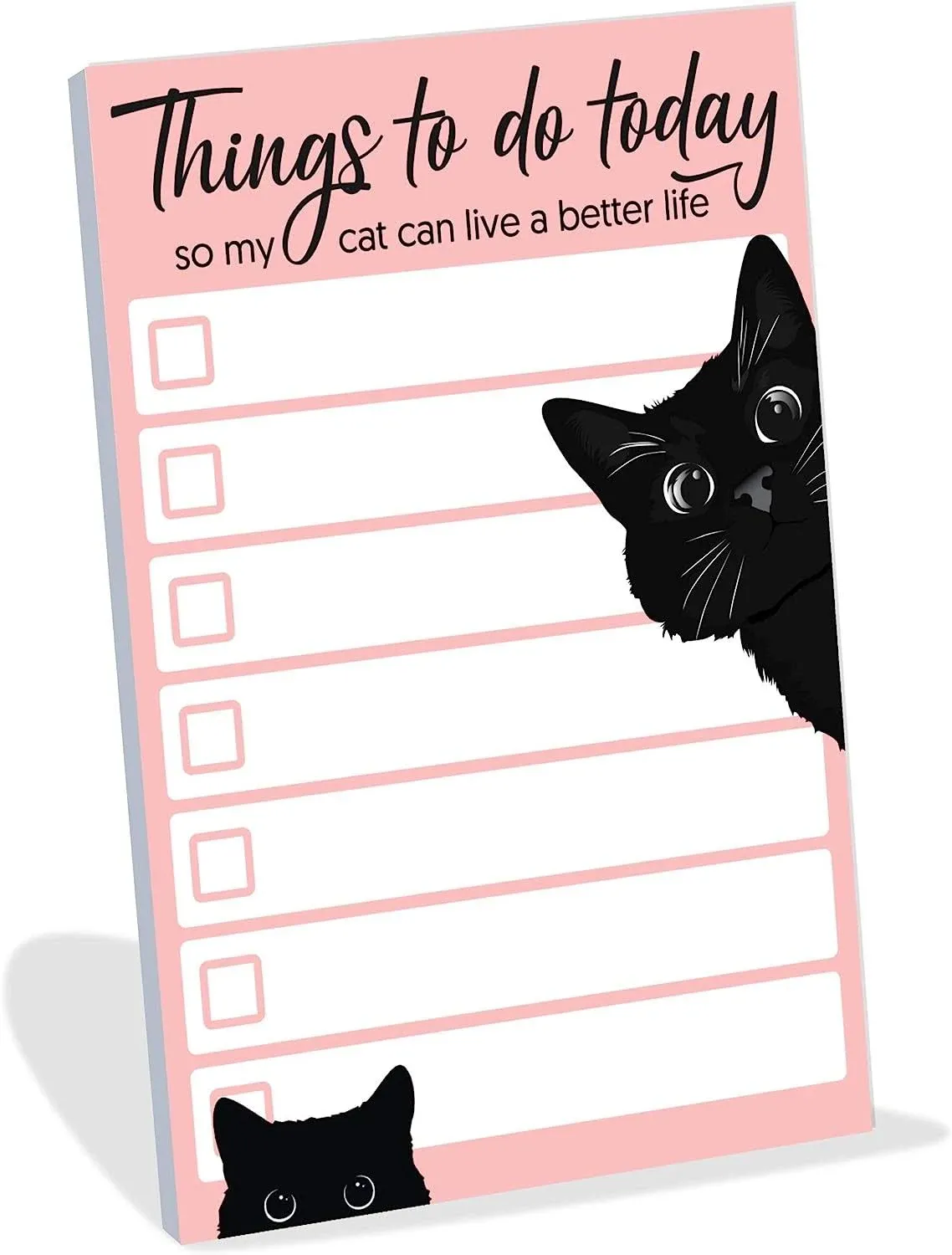 Funny Cat Small to Do List Sticky Notes | Things to Do Today so My Cat Can Live