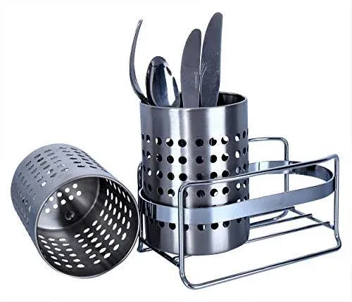 PremiumRacks Utensil Holder - Stainless Steel - Customizable - Removable - Modern Design