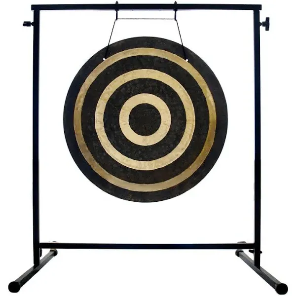 20" to 22" Gongs on Fruity Buddha Stand - 20" Wind Gong. Includes Gong, Stand & Mallet/Handmade Bronze Medium Gong/Easy to Assemble Metal Stand/Great for Travel