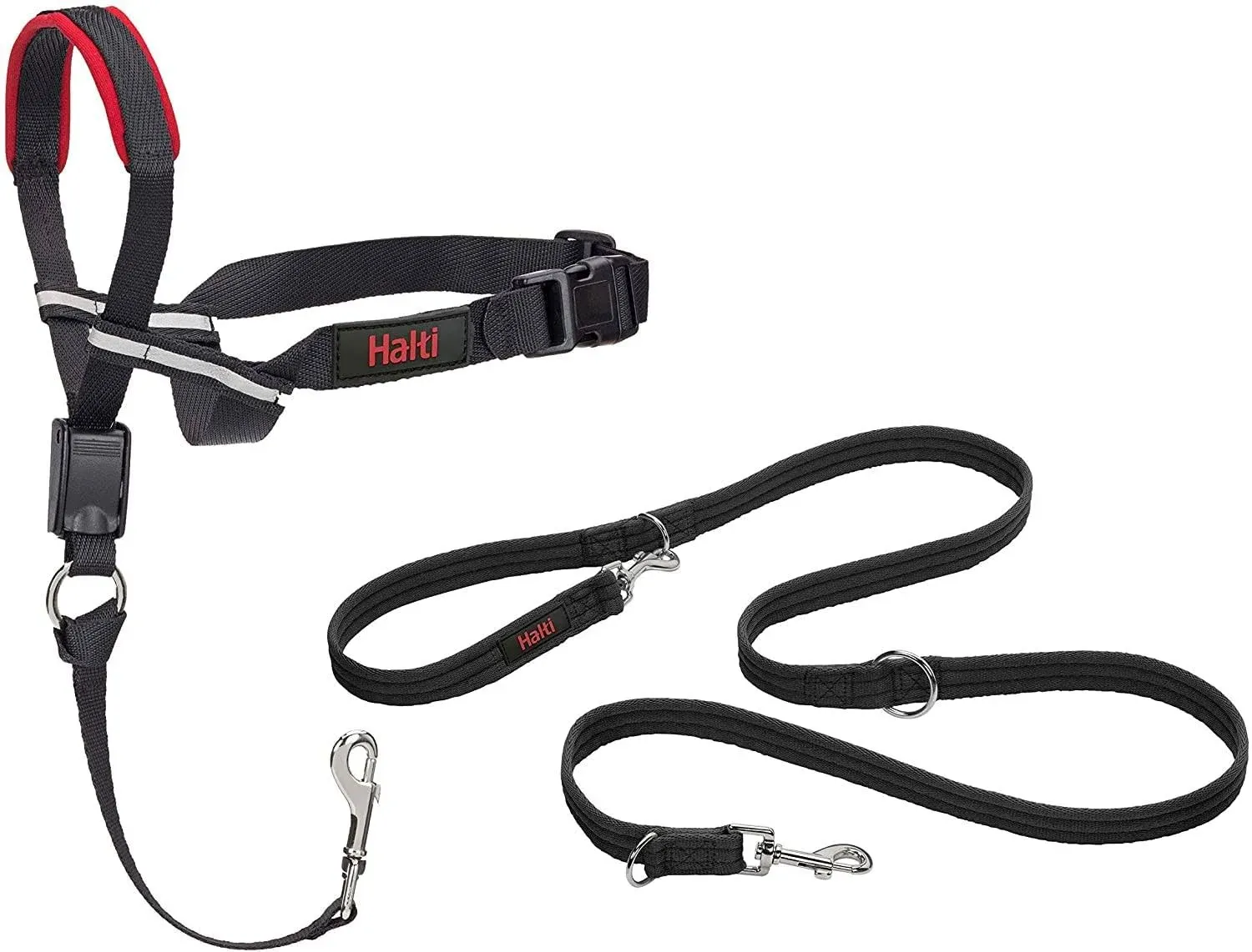 Halti Optifit Headcollar and Training Lead Combination Pack, Stop Dog Pulling on ...