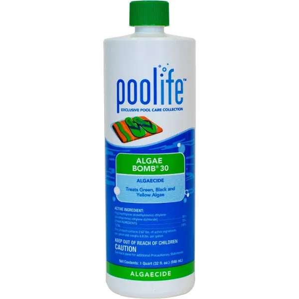 62017 Poolife Algae Bomb 30 Swimming Pool Poly Quat Algaecide