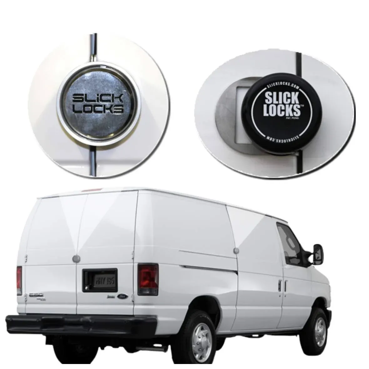 Slick Locks FD-FVK-1-TK Slick Locks Ford Swing Door Kit Complete with Spinners, Weather Covers & Locks