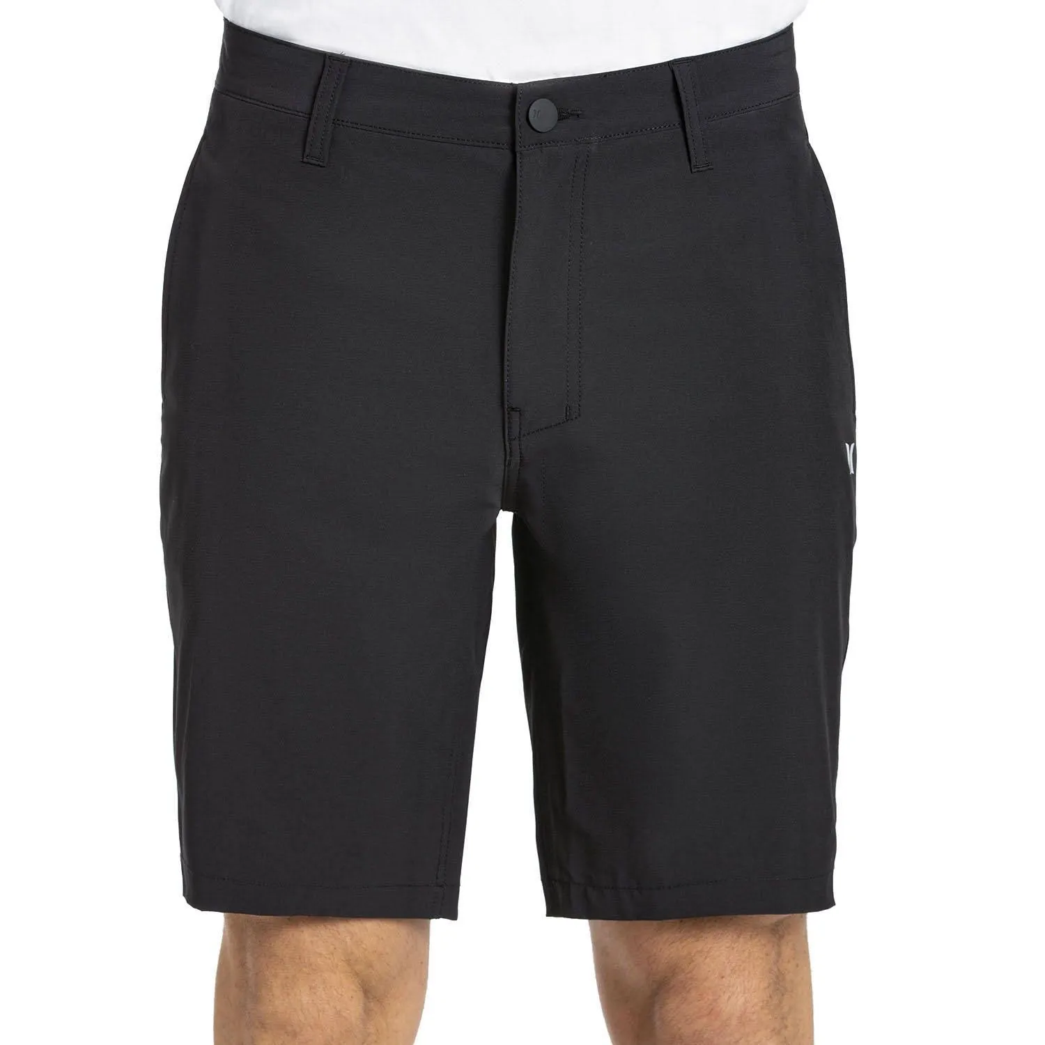 Hurley Men&#039;s Hybrid 4-Way Stretch Quick Dry Walk Shorts Black Size 32