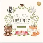 Babys First Year Calendar by Bright Day - 1st Year Tracker - Journal Album To...