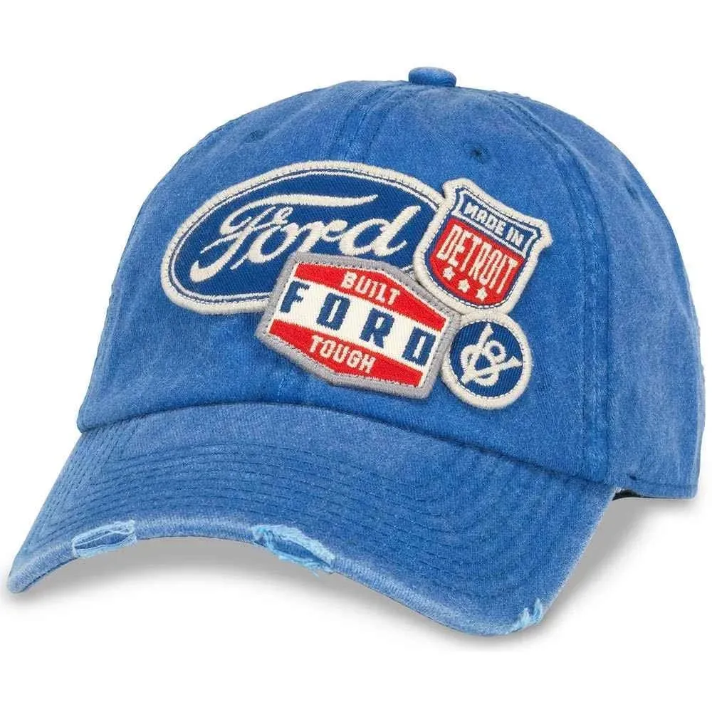 AMERICAN NEEDLE Officially Licensed Ford Motor Co. Adjustable Hat Baseball Cap OSFA New