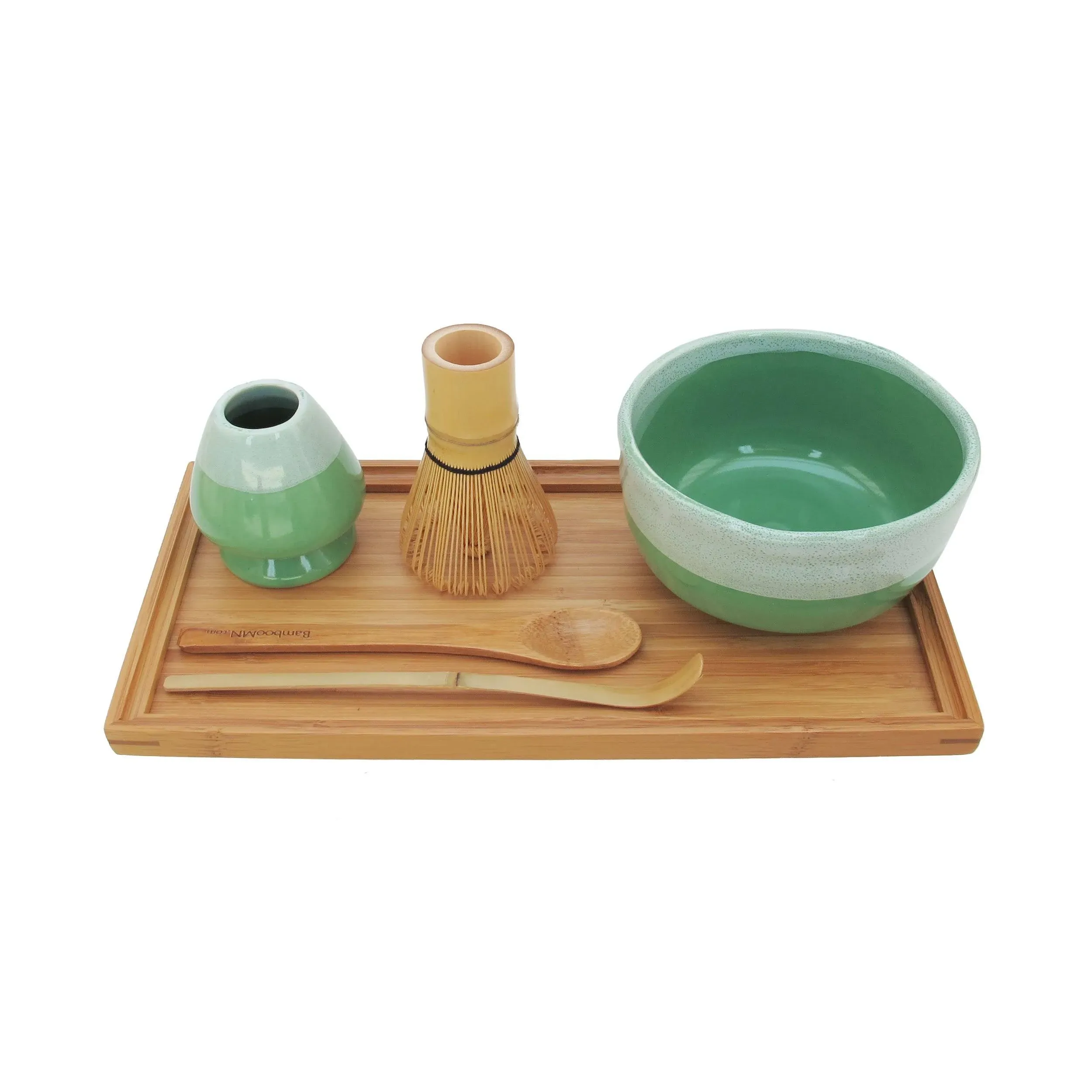 BambooMN Brand - Matcha Bowl Set (Includes Bowl, Rest,Tea Whisk, Chasaku, Tea ...