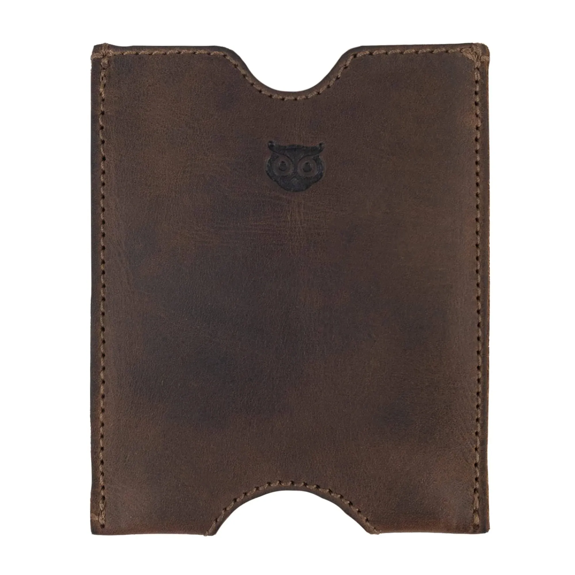 Hide & Drink, Travel Passport Pocket Sleeve Handmade from Full Grain Leather - Bourbon Brown