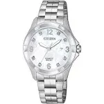 Citizen Women&#x27;s Watch EU6080-58D Quartz 32mm White MOP Dial SS- See Desc.