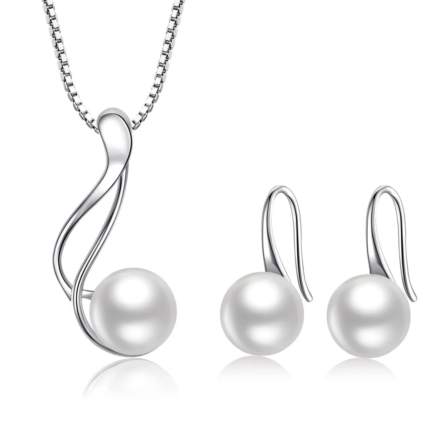 Cultured Pearl Pendants Necklace - Freshwater Pearls Pendant Necklaces Earrings