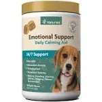 NaturVet Emotional Support Daily Calming Aid Dog Supplement - Helps Promote 24/7 Normal, Calm Behavior - for Dog Stress, Nervousness, Separation, Unwanted Behavior - 120ct Soft Chews