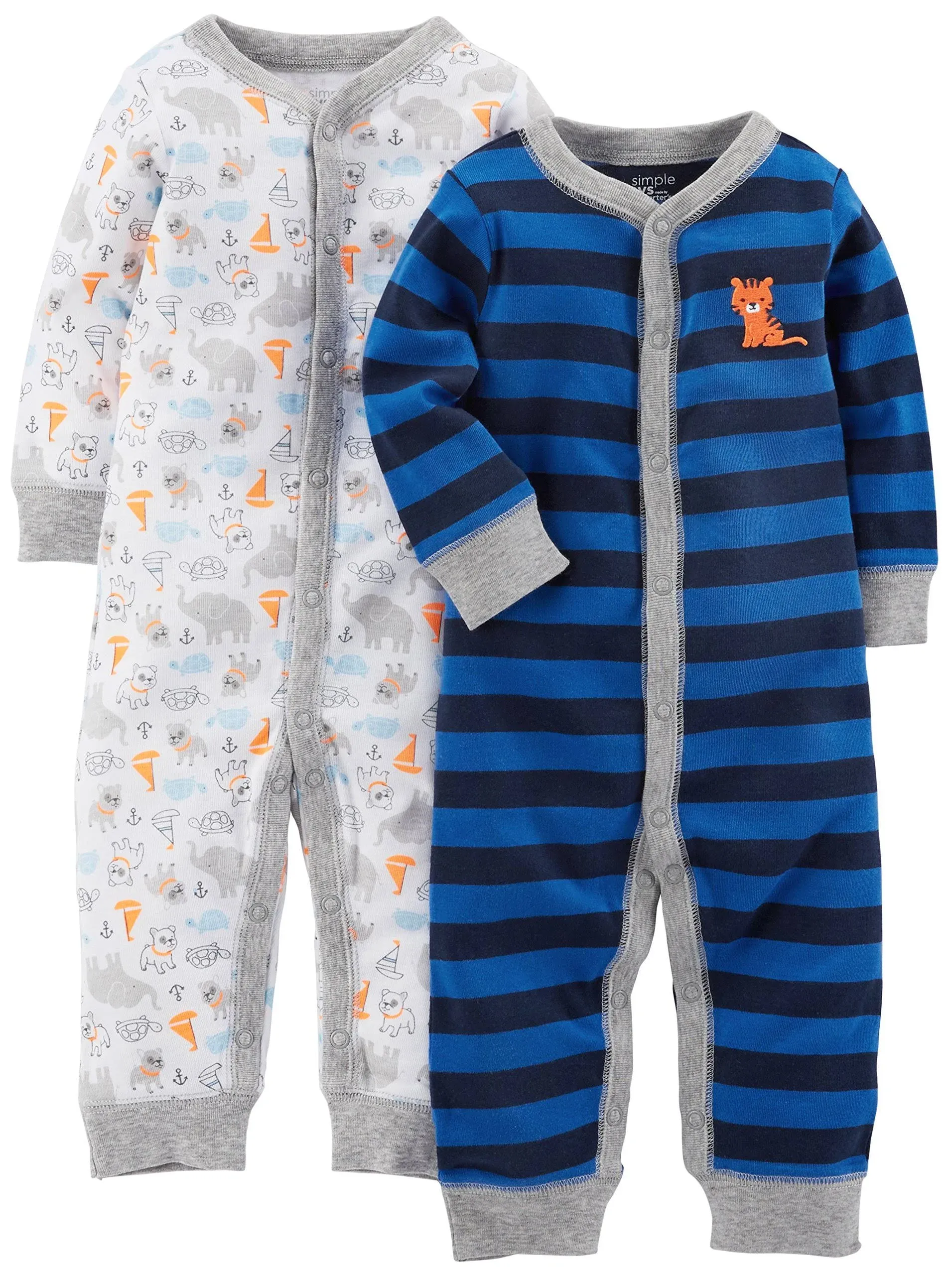 Simple Joys by Carter's Baby Boys' 2-Pack Cotton Footless Sleep and Play