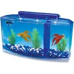 PENN-PLAX Deluxe Triple Betta Bow Tank Kit – 0.7 Gallon in Blue