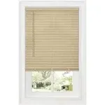 Achim 1" GII Deluxe Sundown Indoor Cordless Latte Vinyl Room Darkening Mini Blind, 35" x 64"