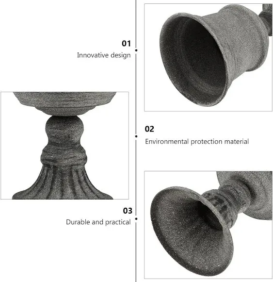 Urn Planter Flower Pot Vase Outdoor Garden Ironplanters Front Column Wedding Pots Tall Door Moroccan Classic Stand