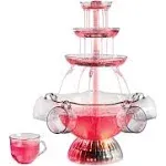 Nostalgia Vintage Collection Lighted Party Fountain, Clear