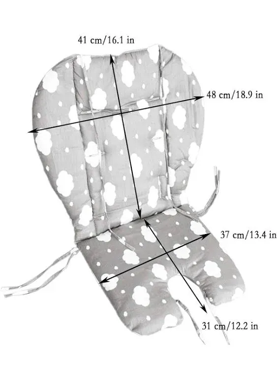 Twoworld High Chair Cushion
