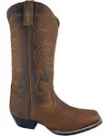 Smoky Mountain Boots Womens Lariat Brown Oil Leather Western Square Toe