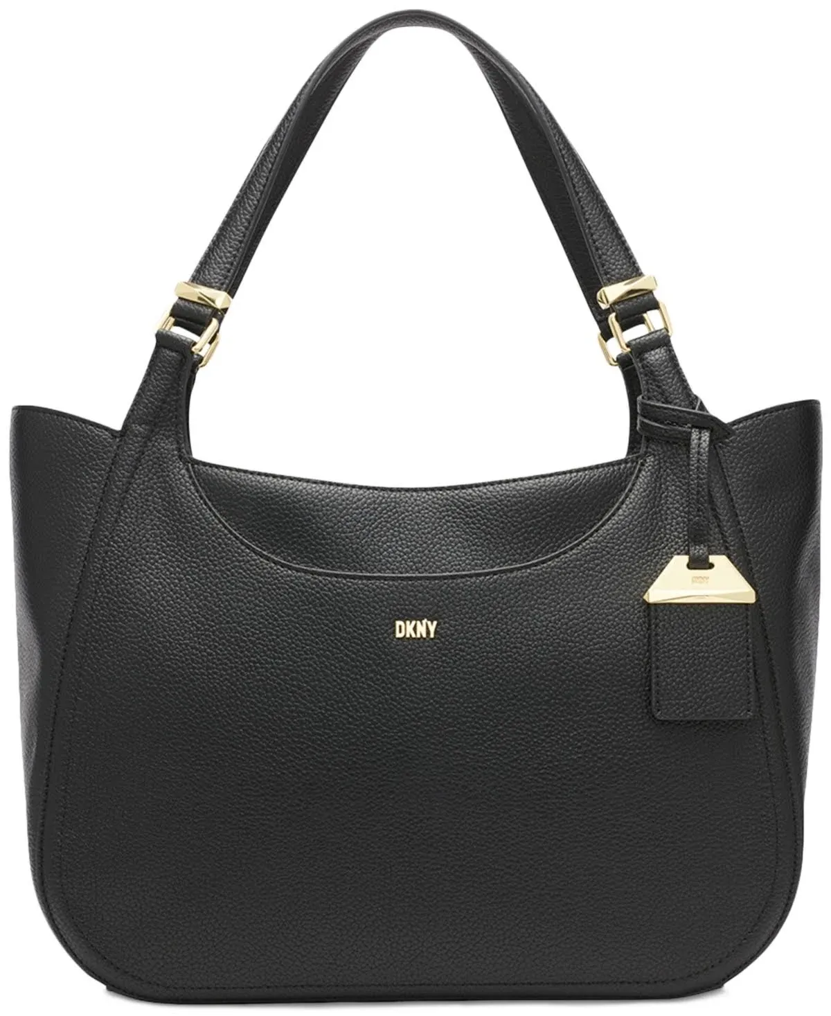 Dkny Barbara Shopper Bag, Black/Gold