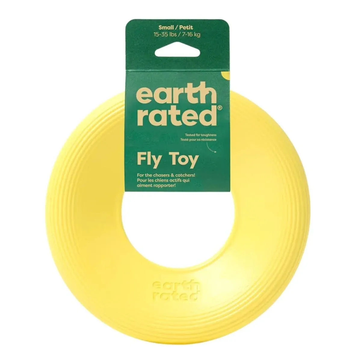 Earth Rated Dog Flyer Toy Yellow - Small