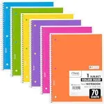 Mead Spiral Notebooks 6 Pack