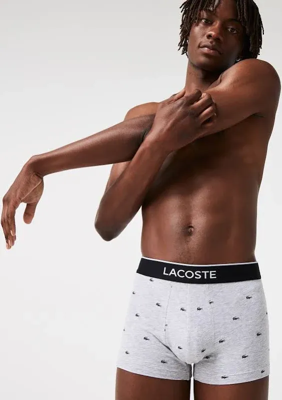 Lacoste Men's Casual Signature Boxer Trunks 3-Pack