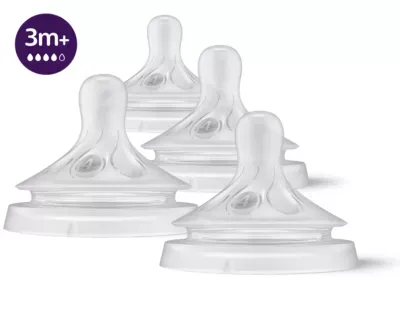 Philips Avent Natural Response Nipple Flow 4, 3M+, 4pk, SCY964/04