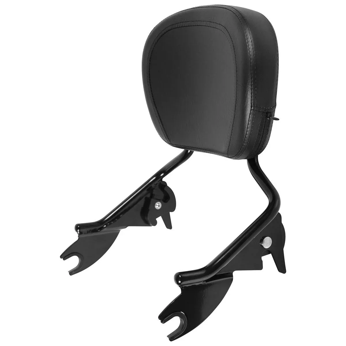 Hogworkz Black Detachable Shorty Sissy Bar Backrest Harley Touring &#039;09-&#039;19