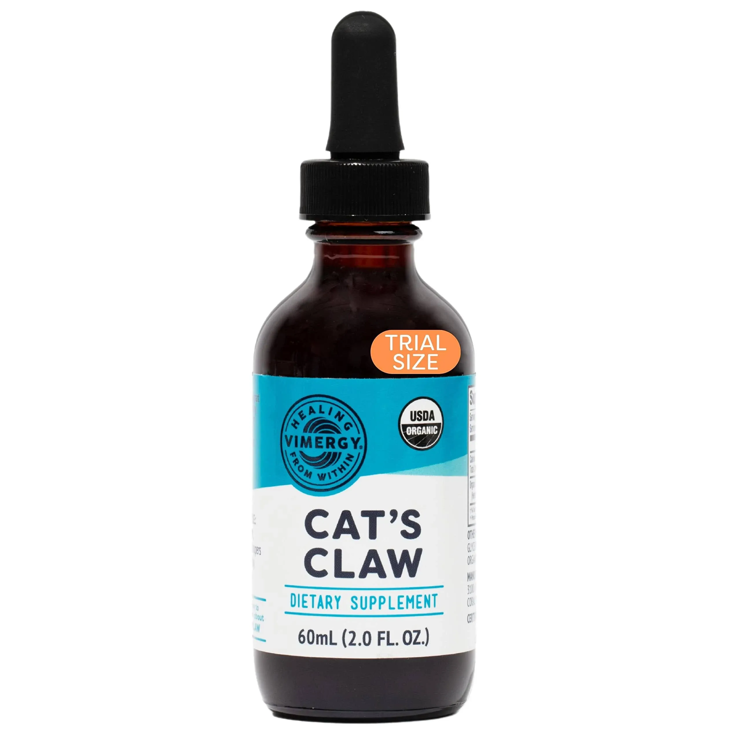 Vimergy Organic Cat’s Claw Liquid – Provides Antioxidant Support* – Benefits The Immune System* – Organic, Vegan, Gluten-Free, Non-GMO – 57 Servings (115 mL)