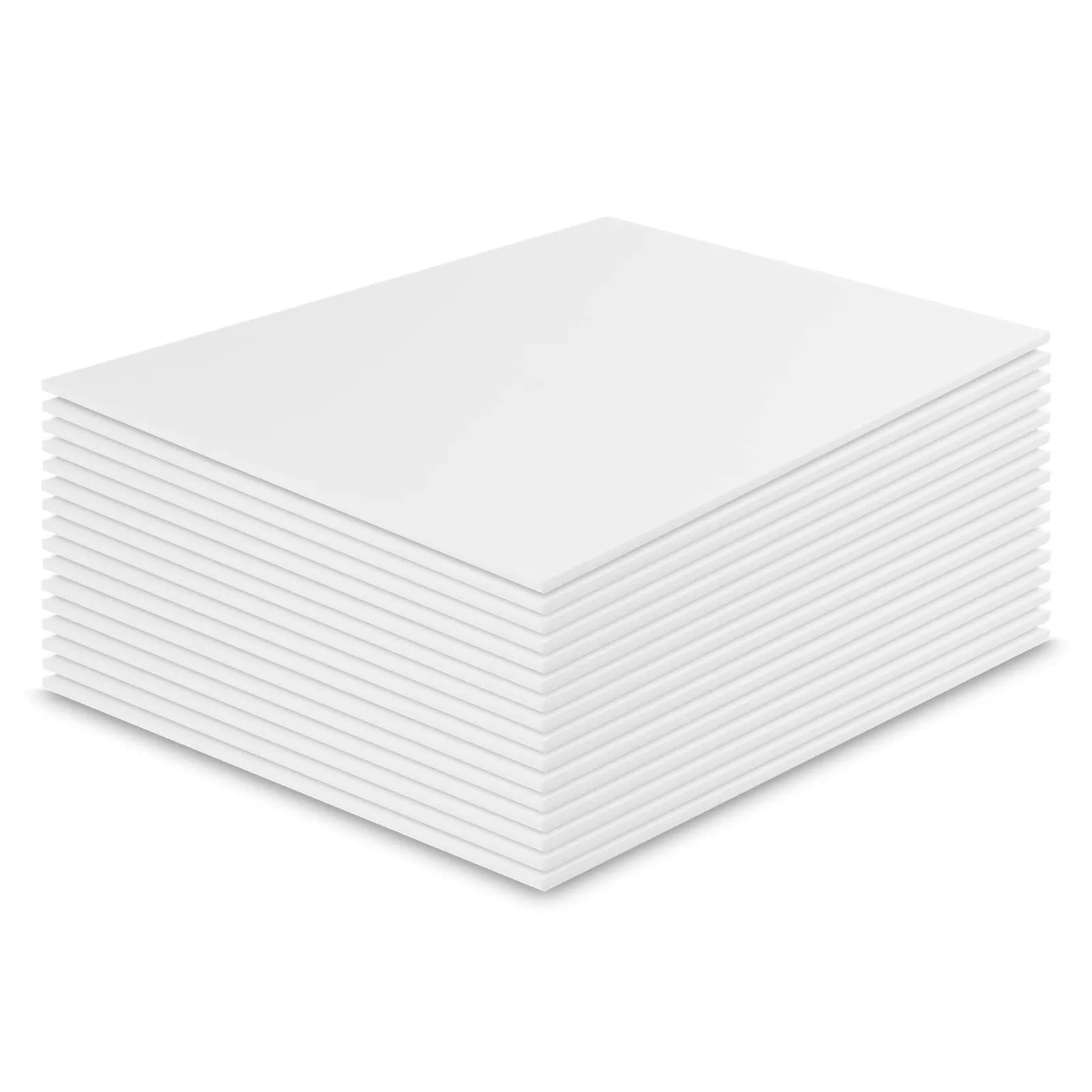 15 Pack White Foam Board, 12 x 16.5Inch Foam Core Baking Board Mat Board Center, 3/16Inch Thick Polystyrene Foam Sheet Perfect for Arts, Crafts, School Projects & Presentations