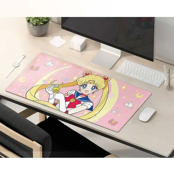 Japanese Anime Mouse Pad XXLarge Size, Anime Desk Mat, Anime Computer Accessories, Rubber Waterproof Mousepad for Laptop Computer