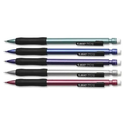 Xtra-Comfort Mechanical Pencil, 0.7 mm, HB (#2.5), Black Lead, Assorted Barrel Colors, Dozen